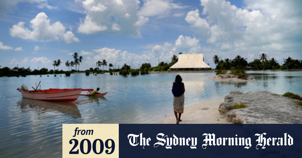 Pacific Island sinking